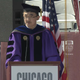 Professor He at the 2021 graduation ceremonies.